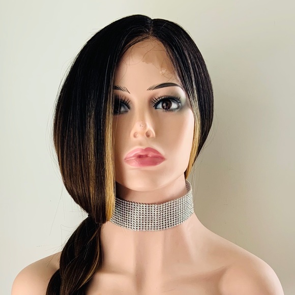 Long Gorgeous Toffee Blonde Color Premium Fiber Lace Front Wig 🤎💛 - Picture 10 of 15